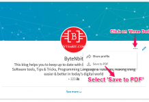Download Your Resume through Linkedin in PDF Linkedin to Save Profile