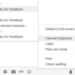 Caned Response Gmail Labs