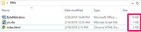 Undeletable Folder data size