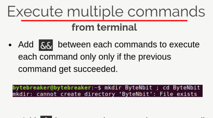 Run multiple commands simultaneously
